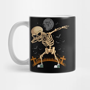 Halloween Dabbing Skeleton Mug